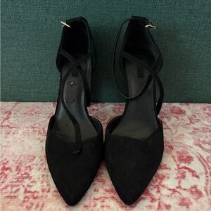 Forever 21 Black Strappy Heels